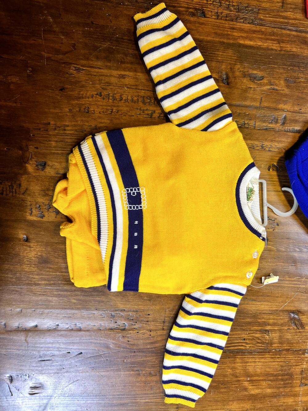 Vintage Boys Vellow Knit Set - NWT - Size 12mo